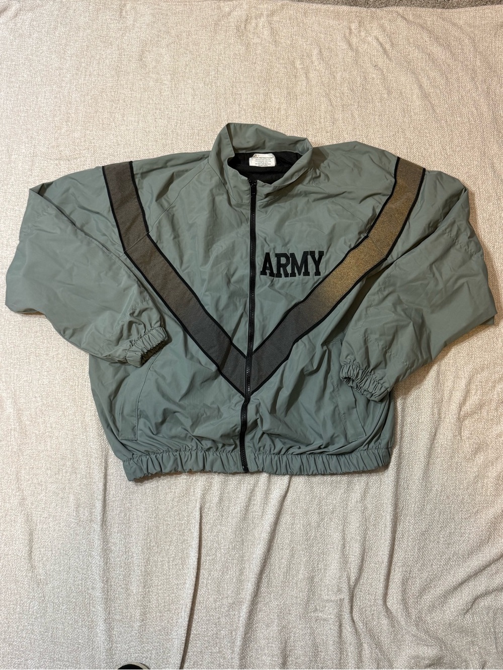 Vintage Skilcraft US Army IPFU Jacket M Gray Reflective Gorpcore Y2K